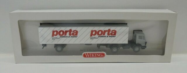 WIKING 54450 Mercedes Benz Box Semitrailer Truck Porta New Boxed for Gauge H0