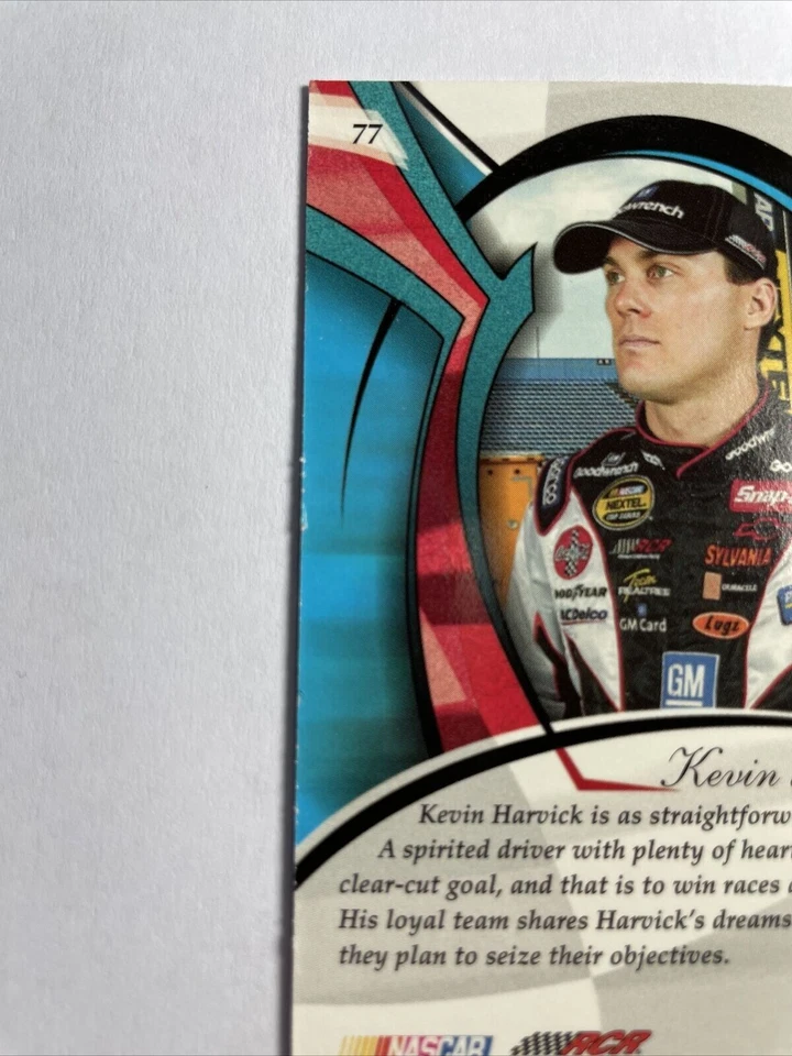 KEVIN HARVICK 2004 Press Pass PREMIUM CHOICE Glitter NASCAR Racing Card #77 - Image 3 of 3
