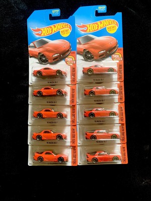 Hot Wheels - Red ‘95 Mazda RX7 - 2017 Lot x10 - MINT