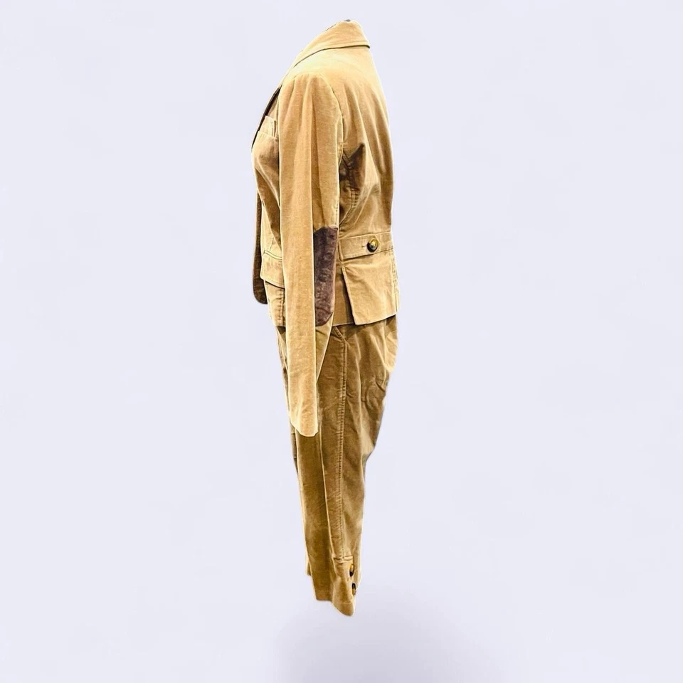 Костюм Dalia желтовато-коричневый из искусственной замши бархат 2 предмета 6 - Изображение 3 из 4