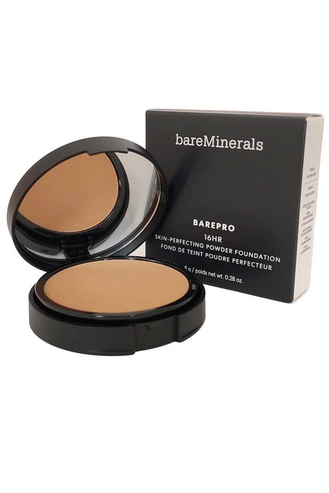 Barepro 16Std Bare Minerals Haut Perfekt Puder Foundation 8g Mittel Tief 45 Kühl - Bild 2 von 4