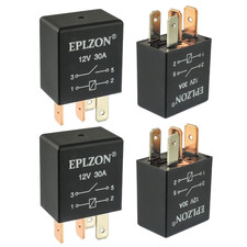 4 Pin 12V 30A SPST Relay High Performance Multi-Purpose Waterproof Stable Relay