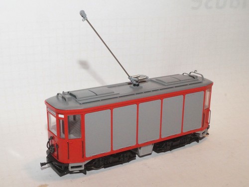 Hobbytrain H0 10038 Straßenbahn Posttriebwagen Rot, Z 1, OVP (mit Prüf-Video) | Zustand: Gebraucht