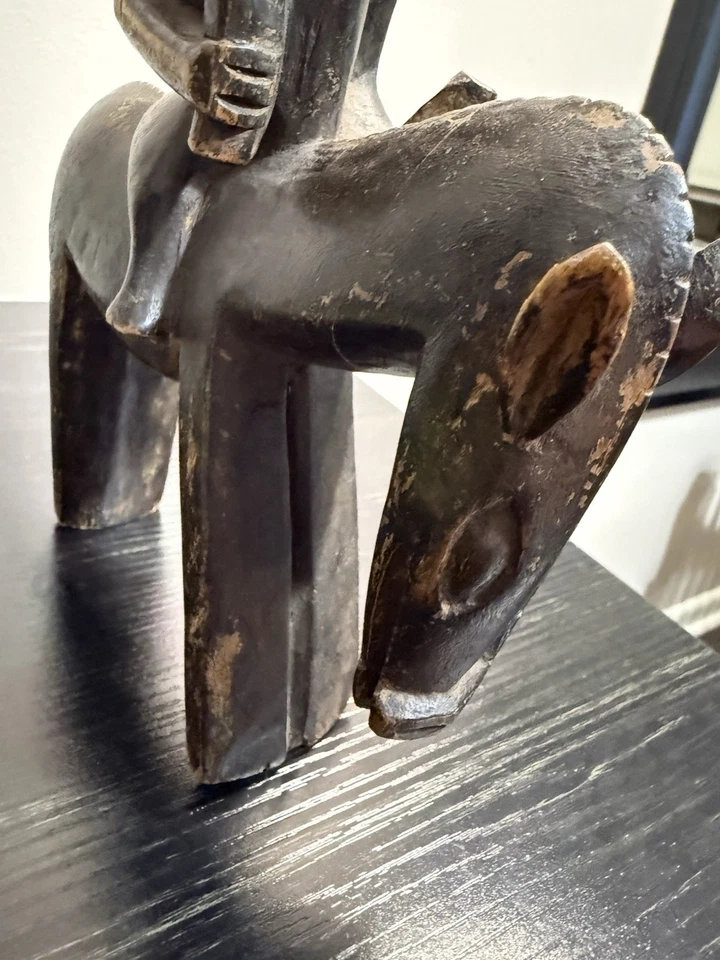 Figura de caballo y jinete Dogon de colección Foto 4 de 4