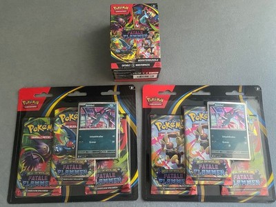 Pokemon Fatale Flammen - 1x Booster Bundle & 2x 3er Blister - Neu & Ungeöffnet