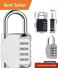 Resettable Portable Combination Padlock - Versatile Security for Outdoor Storage