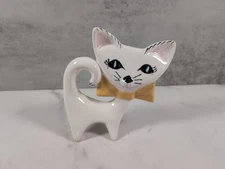 Vintage Lipper & Mann Mid Century Modern Flat Face Atomic Kitty Cat Ceramic