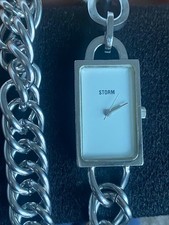 WORKING STORM London Kyra Necklace Watch - Stainless Steel Y2K Designer Pendant