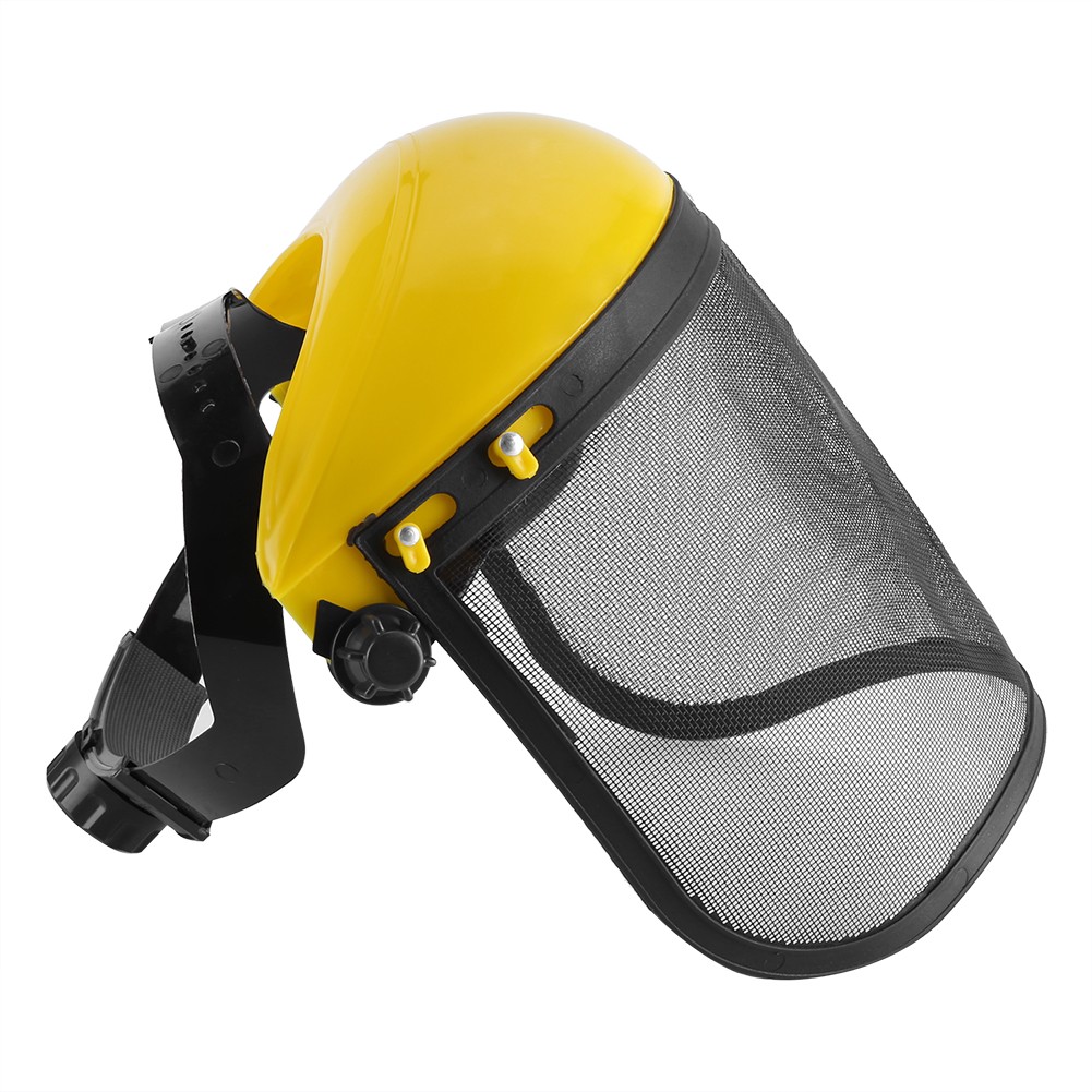 Safety Helmet Hat With Full Face Mesh Visor For Logging Brushcutter Forestry Pro