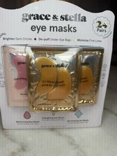 Grace And Stella Eye Mask Set. 24 Pairs!