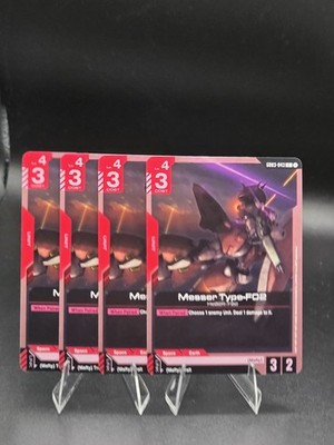Messed Type-F02 GD03-043 x4 Playset Steel Requiem Gundam TCG