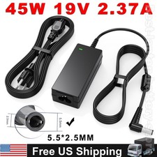 45W 19V 2.37A Laptop Charger AC Adapter Power Cord Supply For Toshiba Satellite