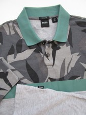 Mens Medium Hugo Boss Polo Parlay 44 Shirt gray