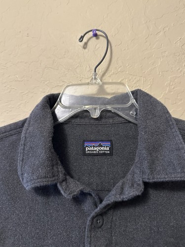 Patagonia Fjord Flannel Shirt Mens L Midweight 100% Organic Cotton Outdoor Gorp - Picture 4 of 8