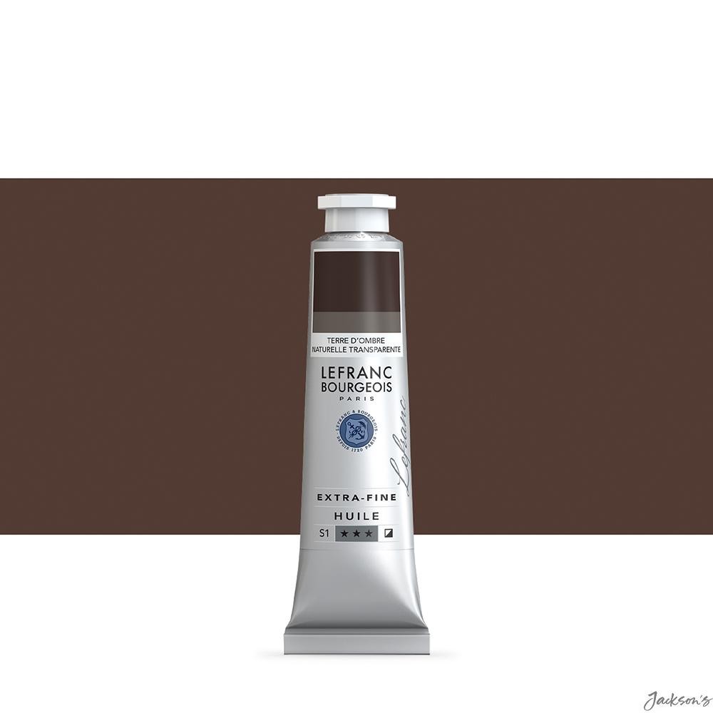 Lefranc Bourgeois Extra Fine Oil Paint 40ml Transparent Raw Umber Colour Tube
