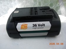 BOSCH 36v rotak mower  battery  holds a full charge high power 2,6ah