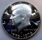 1976-S Kennedy Half Dollar  40% silver PROOF DCAM Bicentennial
