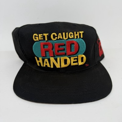 Vintage NOS NEW Coca Cola Get Caught Red Handed Embroidered Strapback Hat Inko