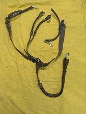 Henri de Rivel Pro Elastic Breastplate w/ Running Martingale Full Horse Size