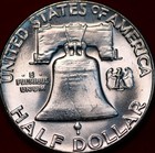 Uncirculated 1961 Philadelphia Mint Silver Franklin Half — photo 2