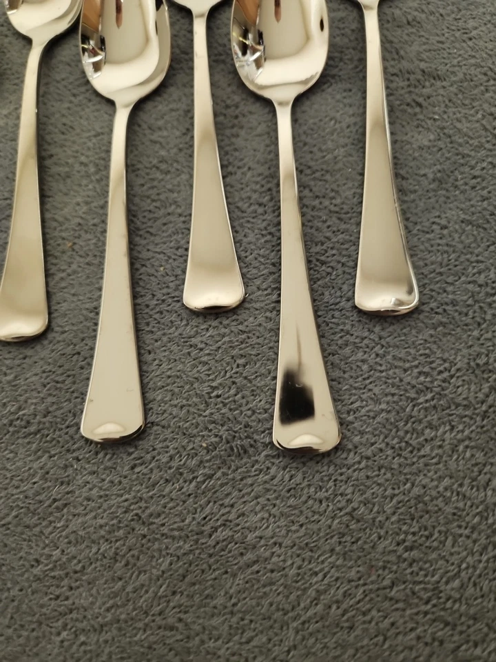 CONJUNTO 6 colheres serrilhadas de toranja Oneida AMERICAN ARTISTRY aço inoxidável brilhante - Imagem 2 de 4