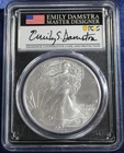 2021 $1 1oz Silver Eagle Type 2 PCGS MS70 "First Strike" Emily Damstra Signed