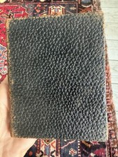 Vintage Leather Photo Album Scrapbook Genuine 4x6 10 Pages With Corners