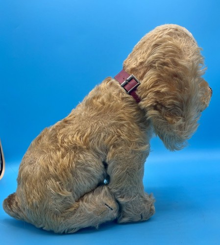 VINTAGE STEIFF SITTING COCKER SPANIEL CANE 10” testa girevole usura pesante LEGGI - Foto 4 di 23
