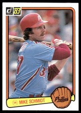 Mike Schmidt 1983 Donruss #168 Philadelphia Phillies FREE SHIPPING AutographDen