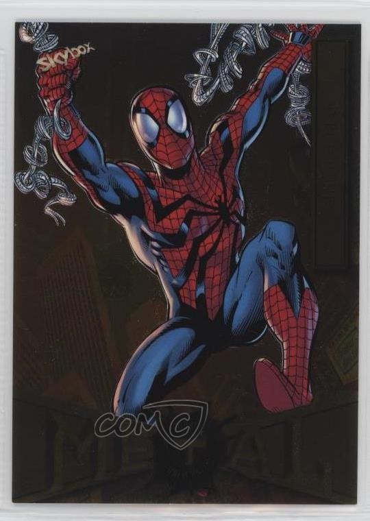 2022 Upper Deck Marvel Metal Universe Gold Light FX Spider-Man #64 12g7