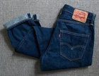 Authentic LEVI'S 522 Blue/Navy Selvedge Denim Straight Jeans Size 30x32
