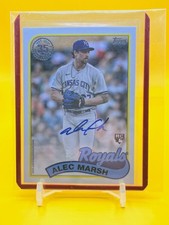 2024 Topps Series 1 - 1989 Topps Baseball Autographs Alec Marsh #89BA-AMA...