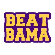 LSU Tigers Sticker NCAA Football Die Cut Laminated