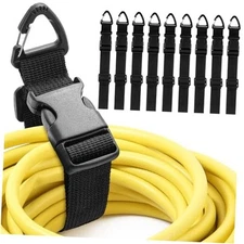 Pack 17 Inch Adjustable Extension Cord Holder Organizer with Triangle Clips 18