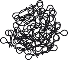 100Pcs RC Body Clips Bent Springy R Pins Bent for 1/8 1/10 1/12 Car Truck Crawle