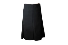 CÉLINE Black Wool A-Line Midi Skirt – New With Tags