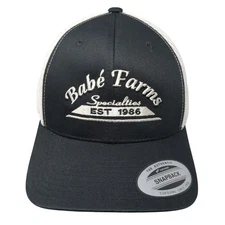 Babe Farms Specialties Snapback Trucker Hat Black One Size The Classics Yupoong