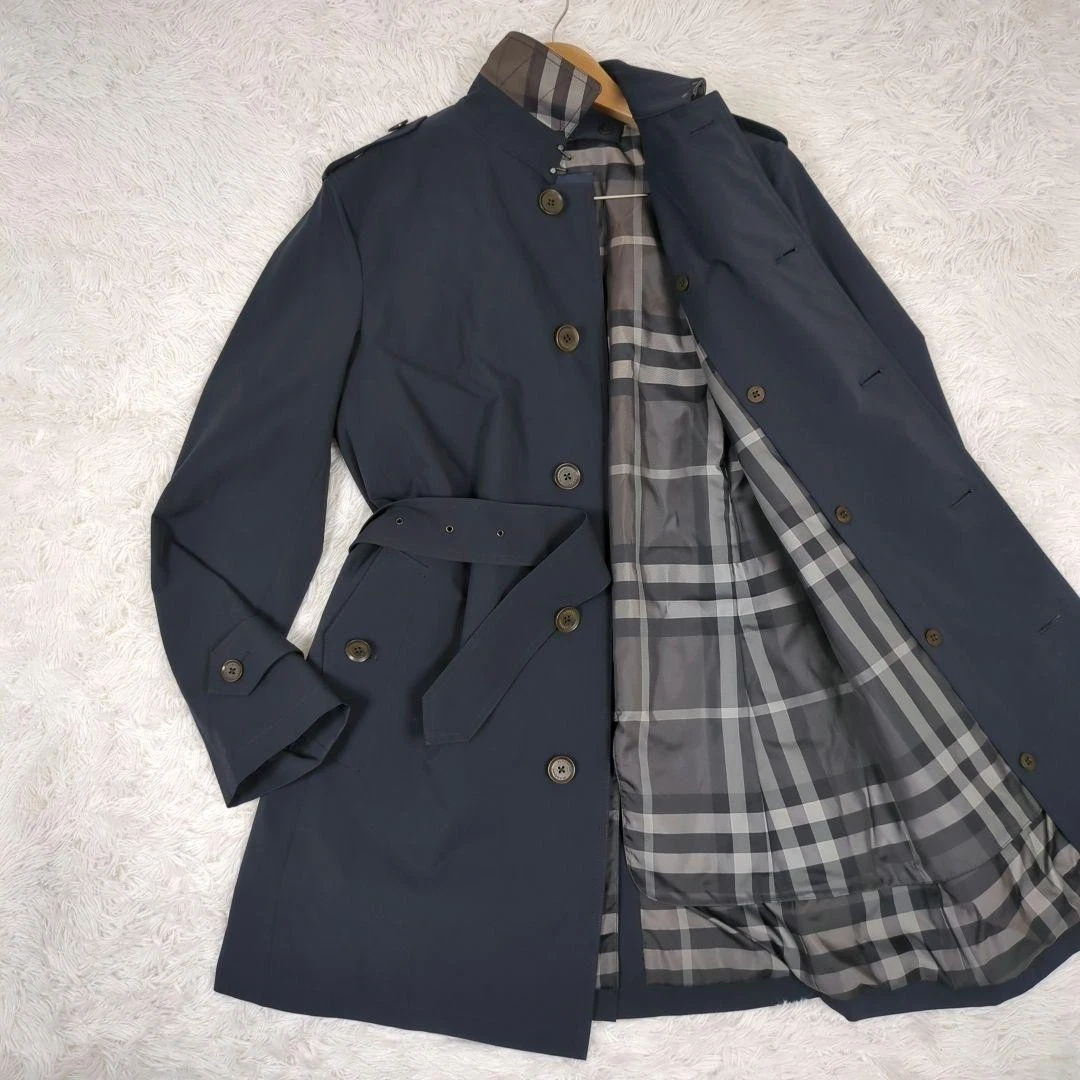 Burberry London Blue Trench Coats Coats, Jackets & Vests for Men