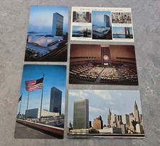 United Nations Building Vintage Postcard LOT Empire State Time Square New York 