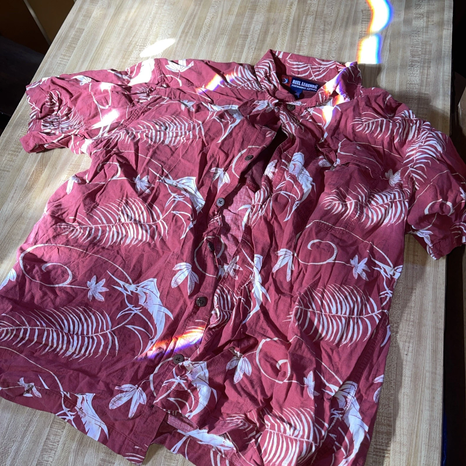 Reel Legends Vented Hawaiian Shirt XL