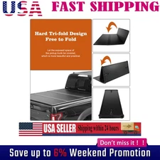 5FT 3-Fold Hard Tonneau Cover For 2005-2024 Nissan Frontier Bed Tonneau cover A