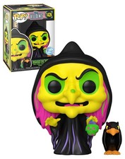 Funko POP! Disney Villains #1426 Disguised Evil Queen With Raven (Blacklight) - 
