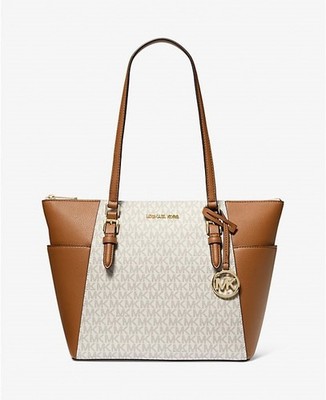 MICHAEL KORS Bag CHARLOTTE LG TZ TOTE Vanilla 35T0GCFT3B