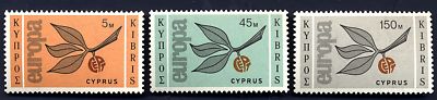 CYPRUS - CYPRUS - 1965 - Europe - Branch with three leaves and letters C.E.P.T.