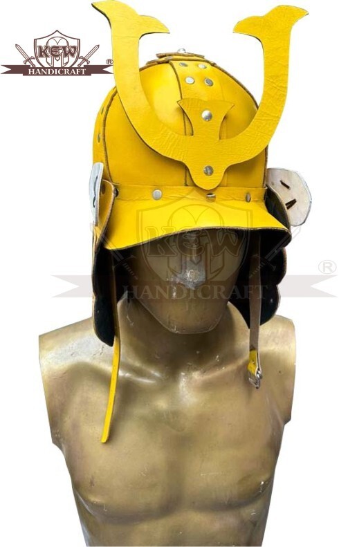 Medieval Samurai Helmet Leather Armor Compatible with Viking-G54 Headsets