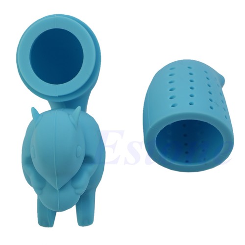 Tea Infuser Loose Leaf Strainer Herbal Spice Silicone Squirrel Filter Diffuser - Picture 5 of 7