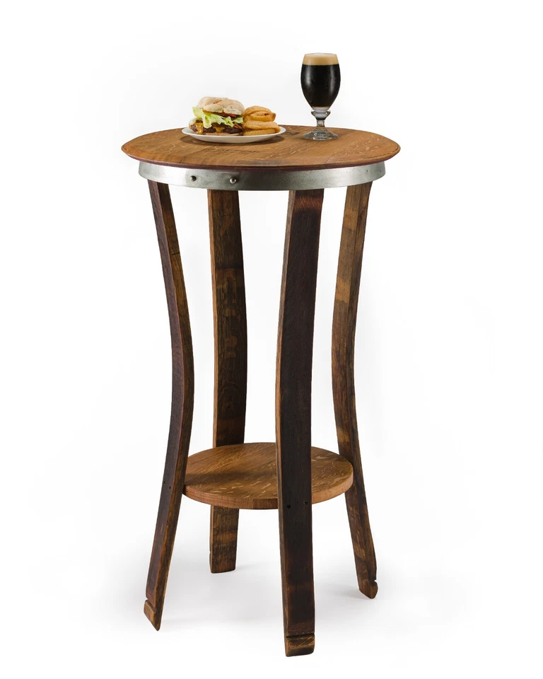 Mesa de bistró de barril de vino Foto 3 de 3