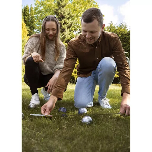 Boule 6 Kugel Set mit Zubehör Outdoor-Aktivitäten Gravierte Motiven Hülle - Bild 7 von 11