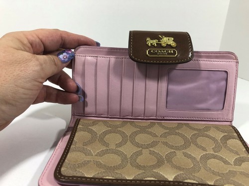 Coach Mad Signature C Checkbook Wallet - Picture 8 of 10