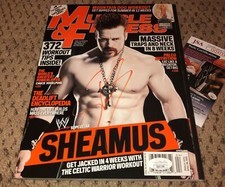 SHEAMUS SIGNED MUSCLE AND FITNESS MAGAZINE WRESTLING AUTOGRAPH AUTO WWE WWF 